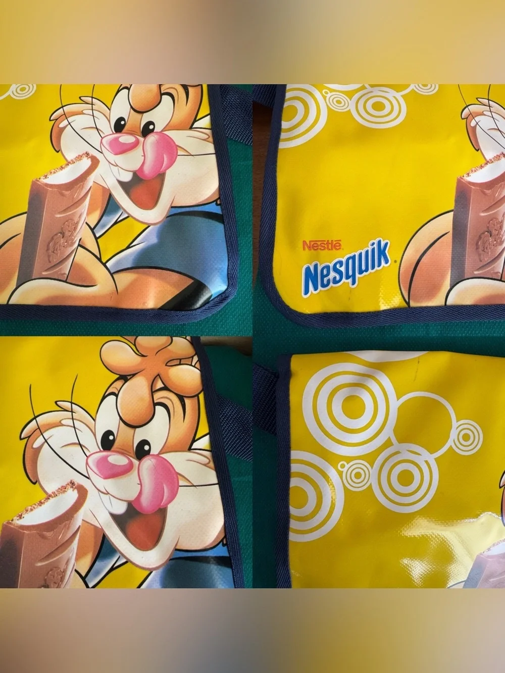 Nestle Nesquik Bar yellow cartoon crossbody messenger bag